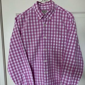 J. Crew Purple/White Checkered Shirt